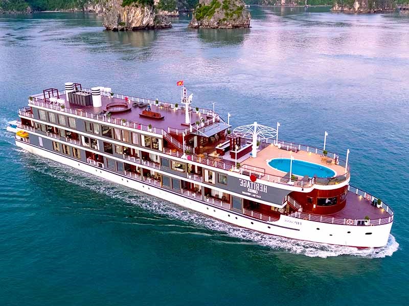 Heritage Cruises - Lan Ha Bay - Cat Ba Island - 3 Days 2 Nights